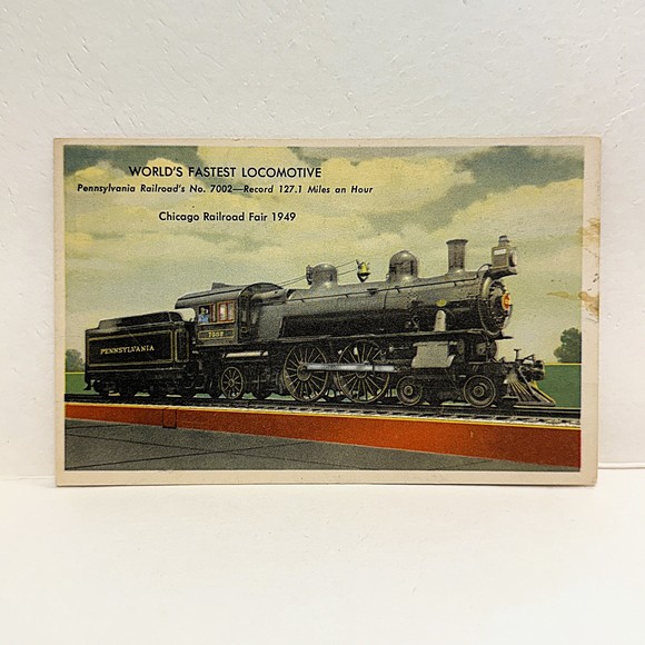 Other - Genuine Vintage 1949 Chicago Railroad Fair Memorabilia Postcard